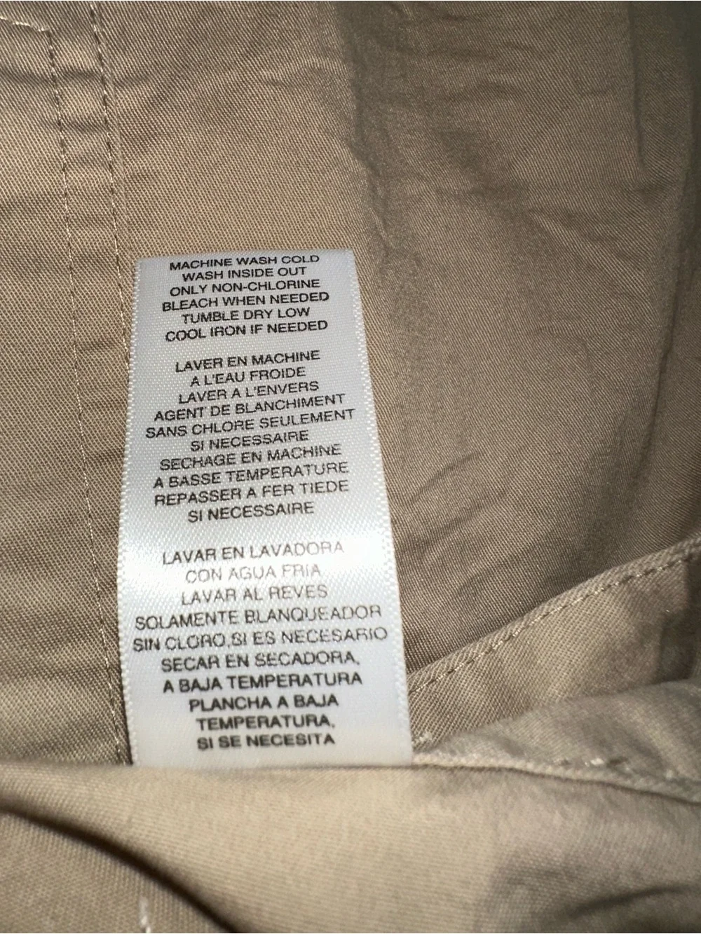 MICHAEL KORS 14~KHAKI UTILITY CARGO MINI SKIRT~FRONT FLAP POCKETS GOLD DETAILS